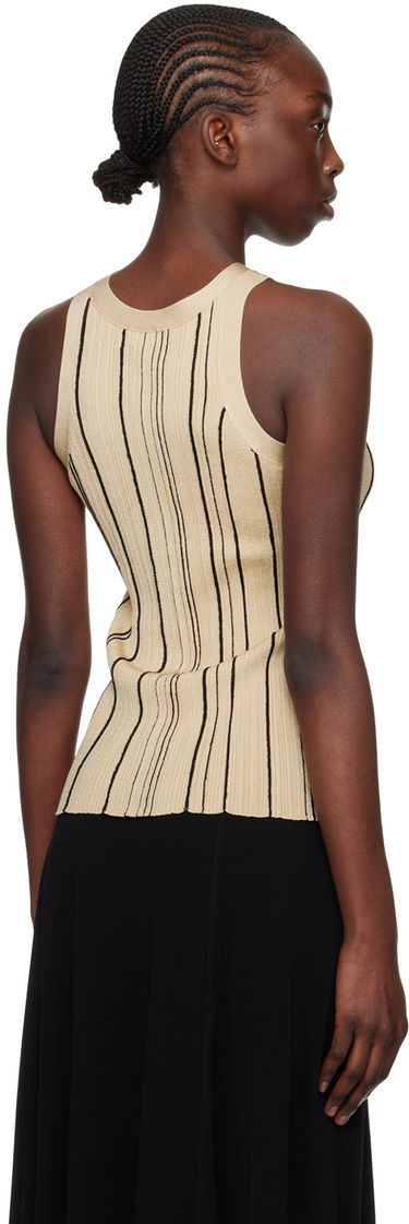 Tielko TOTEME TOTEME Braid Rib Tank Top Béžová | 242-WRT2292-YA0044, 2
