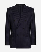 Dolce & Gabbana Double-breasted Pinstripe Flannel Taormina-Fit Jacket