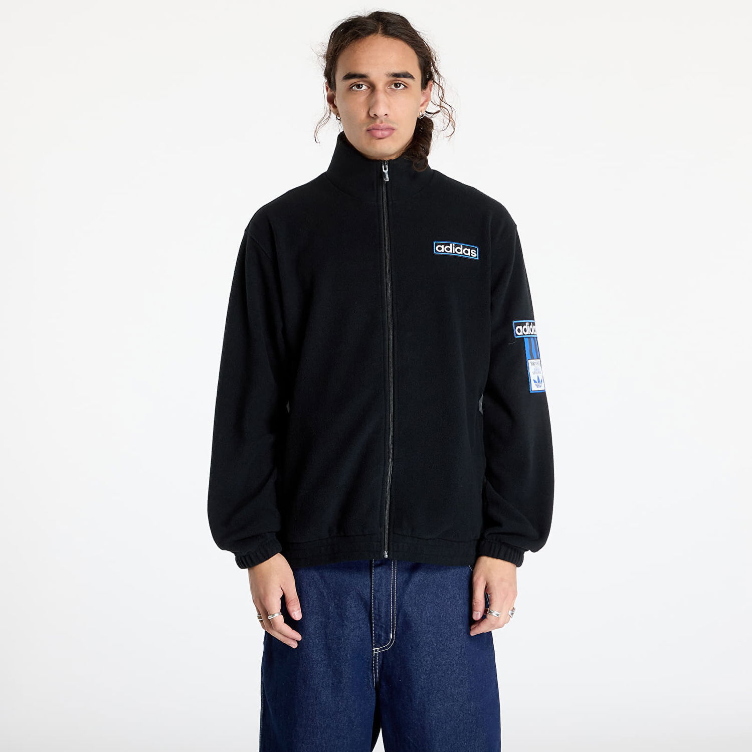 Bunda adidas Originals Jacket adidas Polar Fleece Adibreak Tracksuit Black L Čierna | IY4847, 0
