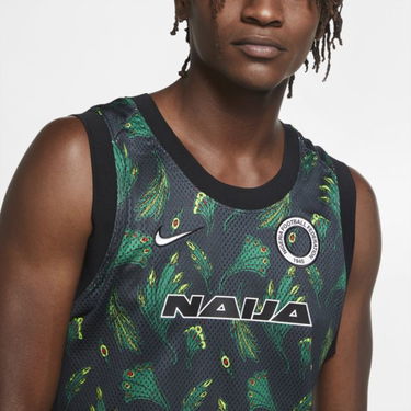 Dres Nike Nigeria Sleeveless Basketball Top Zelené | CU1399-302, 1