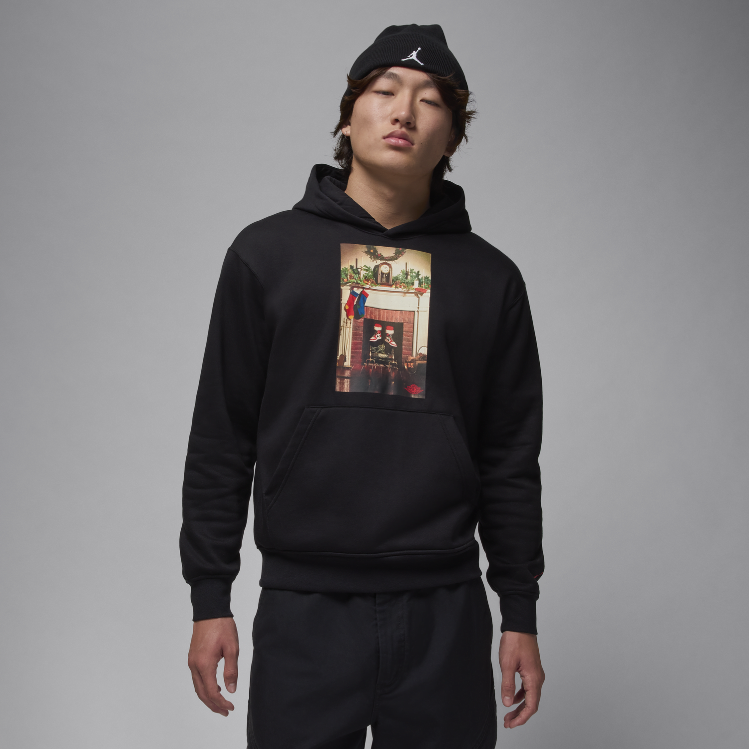 Mikina Jordan Jumpman Chimney Fleece Hoodie Čierna | HQ5654-010, 0