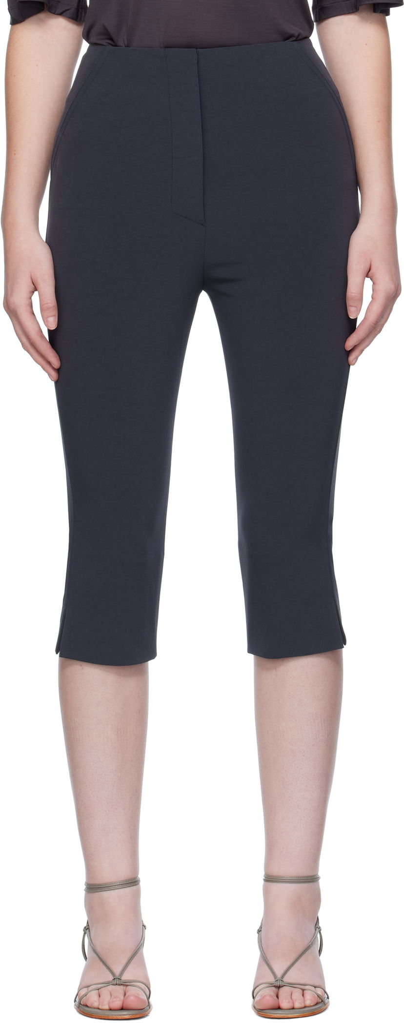 Šortky Nanushka Nanushka Saoirse Capri Shorts Navy | NW25PFPA15855