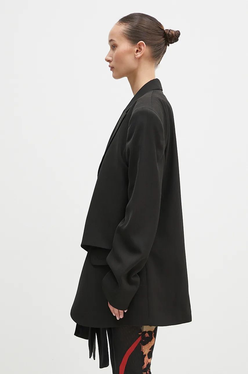 Bunda Martine Rose Oversized Knotted Tailored Jacket Čierna | 351WT05006, 1