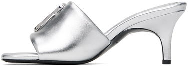 Šaty Marc Jacobs Marc Jacobs 'The Leather J Marc' Heeled Sandals Metalická | 2S4FSA001F04, 2