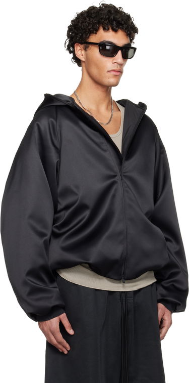 Bomber bunda Fear of God ESSENTIALS Holiday Hooded Bomber Jacket Čierna | 202HO258101F, 1