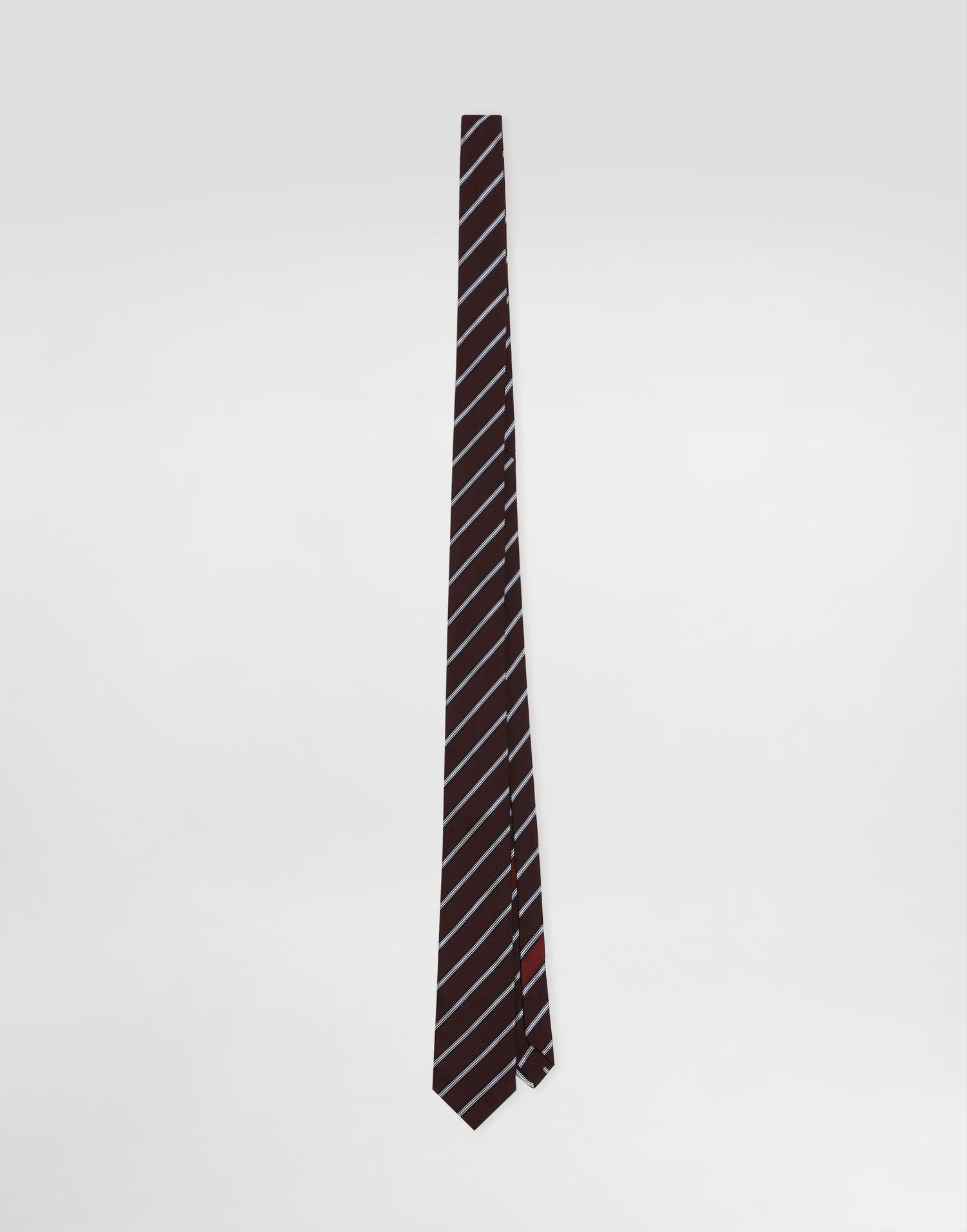 Opasok Dolce & Gabbana Dolce & Gabbana Striped Jacquard Tie Hnedá | GT149EG0JYTS9002, 0