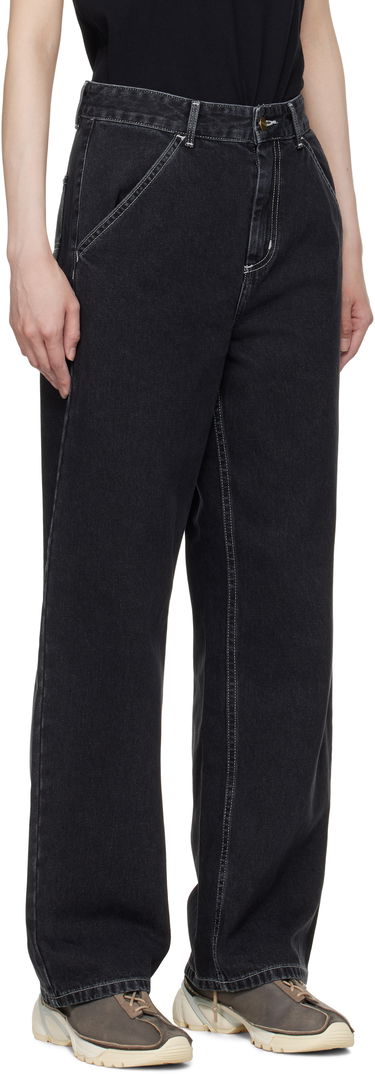 Džínsy Carhartt WIP Carhartt Work In Progress Simple Worker Fit Wide Leg Contrast Stitch Denim Čierna | I031924 8906, 1