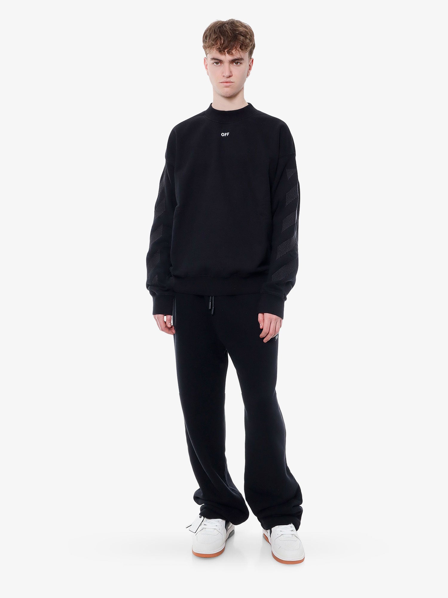 Mikina Off-White SWEATSHIRT Čierna | OMBA054S24FLE0031001, 1