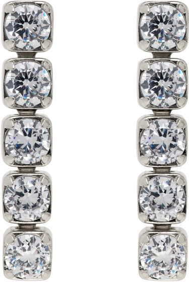 Náušnice Jil Sander Crystal Earrings "Silver" Metalická | J11VG0068_P6734, 0