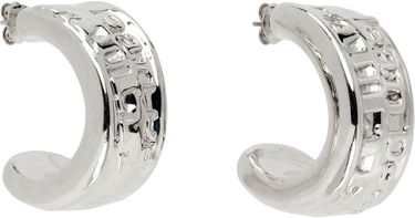 Náušnice Jean Paul Gaultier Jean Paul Gaultier Silver 'The Logo' Earrings Metalická | 25/03-W-JW003-X053-91, 2