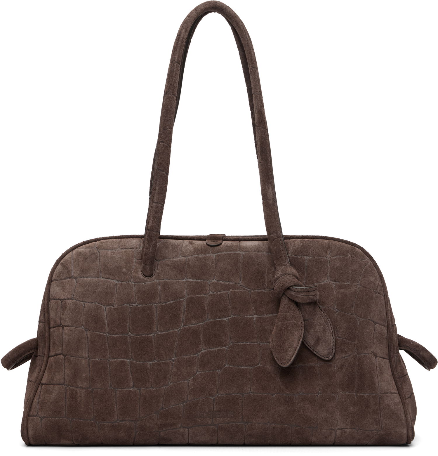 Kabelka Jacquemus 'The Turismo' Crocodile-Embossed Suede Top Handle Bag Hnedá | 25EBAU00417AC07A09, 0
