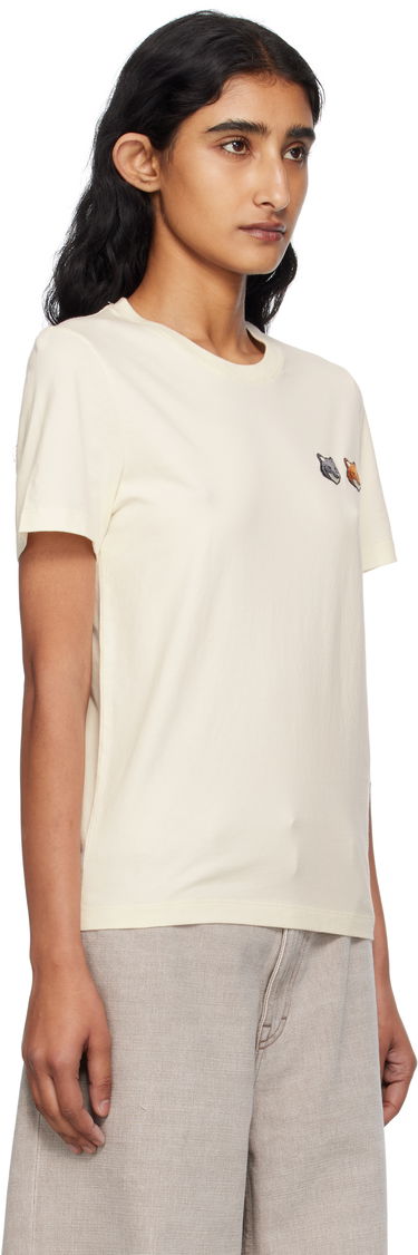 Tričko MAISON KITSUNÉ Maison Kitsuné Double Fox Head T-Shirt Čierna | OW011CFKJ0008, 4