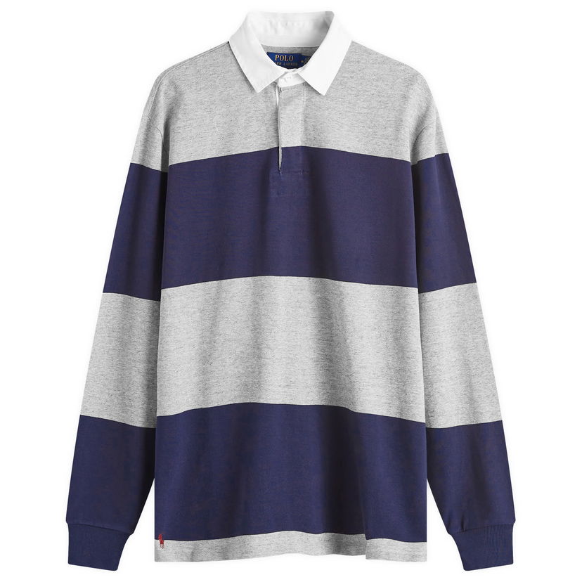 Polo tričko Polo by Ralph Lauren Block Stripe Rugby Shirt Navy | 710941594001