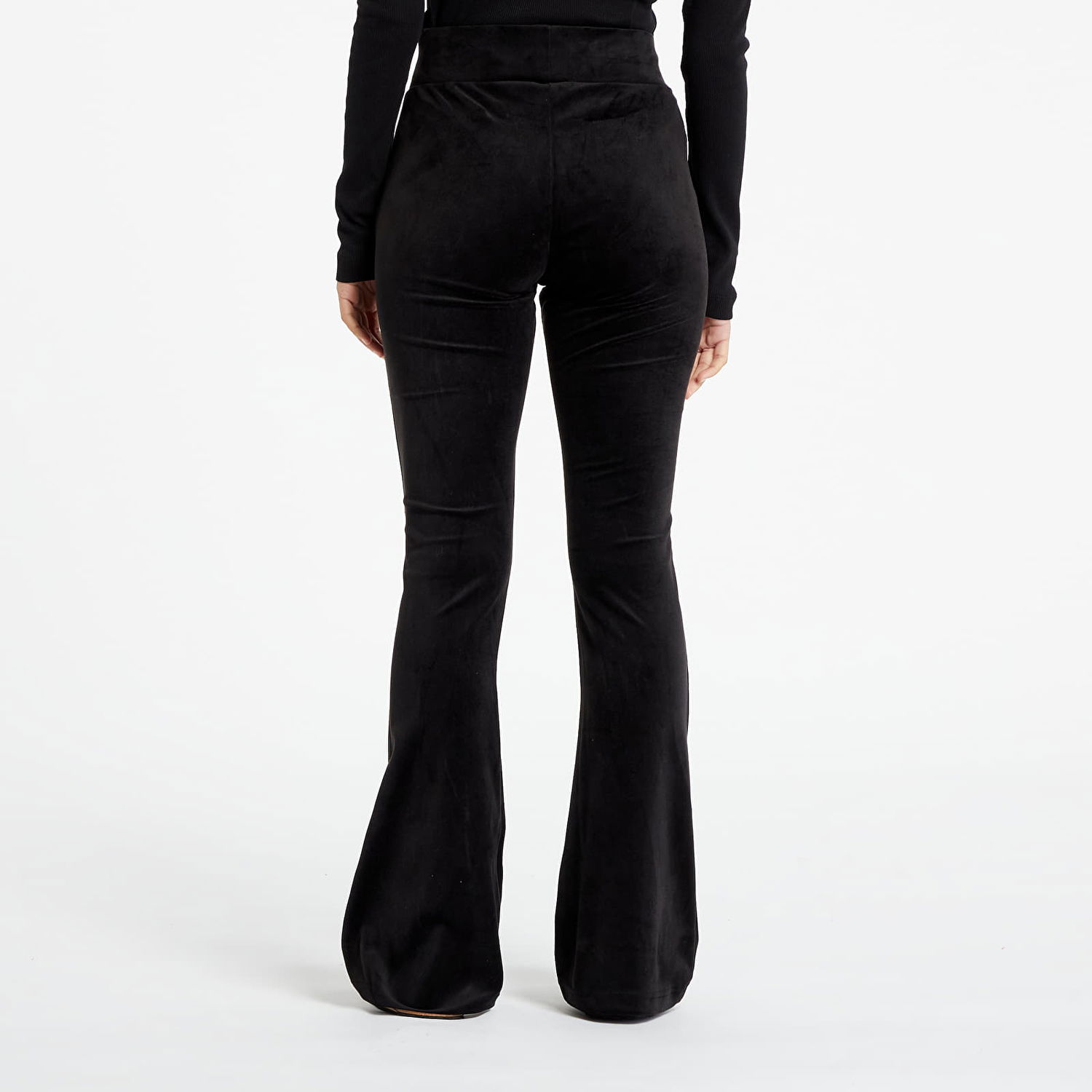Tepláky Karl Kani Small Signature Flared Velvet Pants Čierna | KW234-034-2, 1