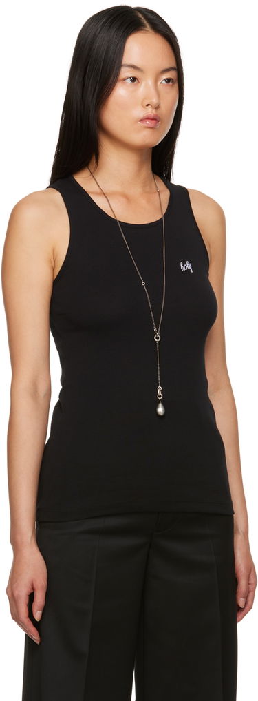 Tielko Ann Demeulemeester Ann Demeulemeester Fonsin Tank Top Čierna | 2302-W-JTO01-23-FA045-099, 1