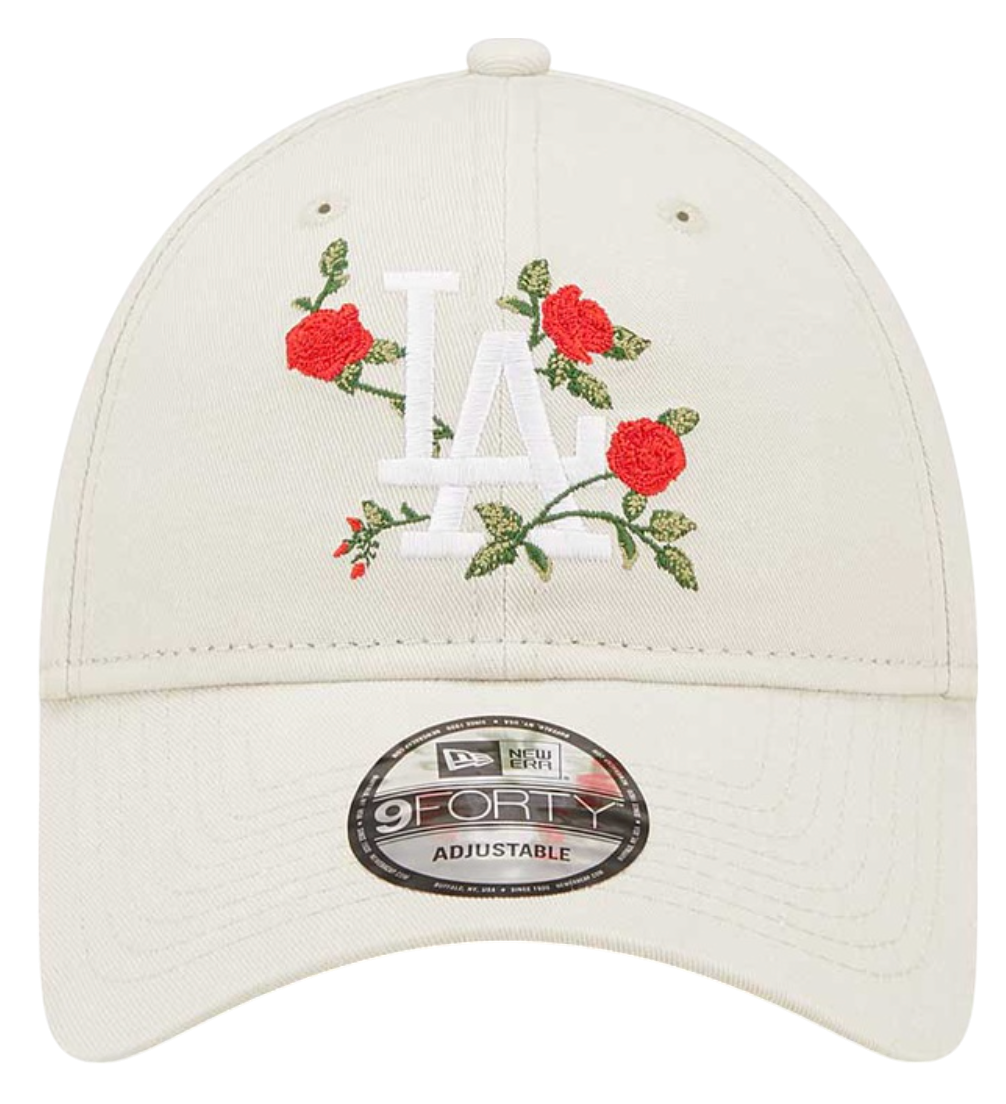 Šiltovka New Era Los Angeles Dodgers 9FORTY Flower Adjustable Cap Béžová | 60298812, 1