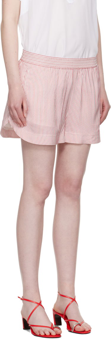 Šortky Stella McCartney Stella McCartney Striped Elasticated Shorts Červená | 6402953FR210, 1