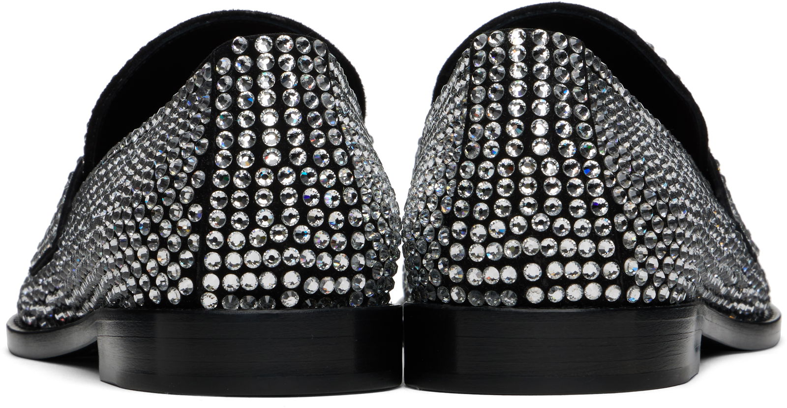 Amina Muaddi Tilda Crystal Loafers