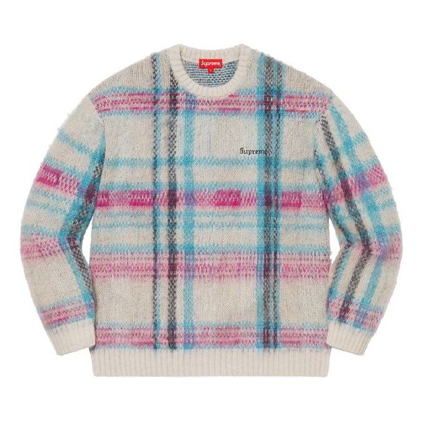 Sveter Supreme Brushed Plaid Sweater Modrá | SUP-FW20-260, 0