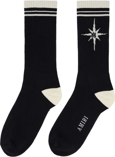 Ponožky AMIRI AMIRI Starburst Socks Čierna | AMACSK1021, 1