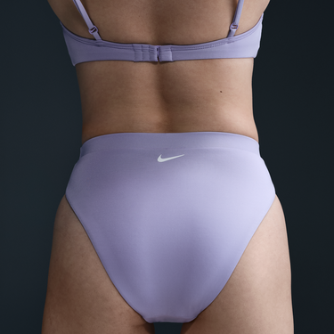 Plavky Nike Essential High-Waist Bikini Bottoms Fialová | DH9951-515, 4