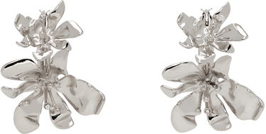 Náušnice Acne Studios Silver Flower Hoop Earrings Metalická | C50444-, 0