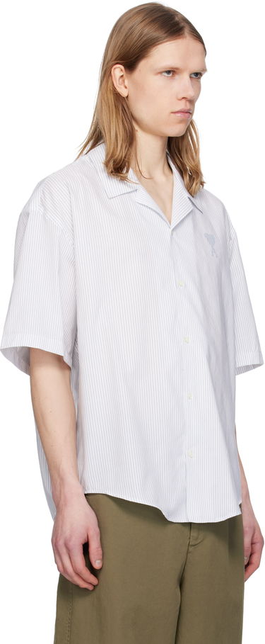 Košeľa AMI AMI Paris Cotton Camp Collar Shirt Biela | HSH292.CO0113, 1
