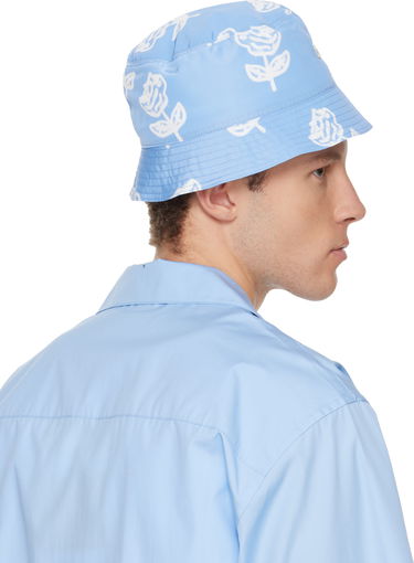 Klobúk Marni Sprayed Roses Print Taffeta Bucket Hat Modrá | CLMC0055XU UTP796, 2