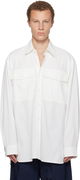 Dries Van Noten Oversized Cotton Long-Sleeve Shirt with Flap Pockets