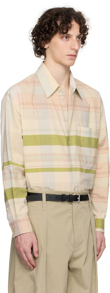 Košeľa LEMAIRE Lemaire Relaxed Plaid Shirt Béžová | SH1176 LF1396, 1