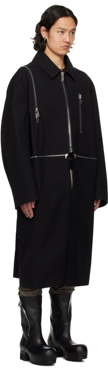 Kabáty Rick Owens Rick Owens Hollywood Headon Jumbo Mac Coat Čierna | RL01E5919 CCVS, 1