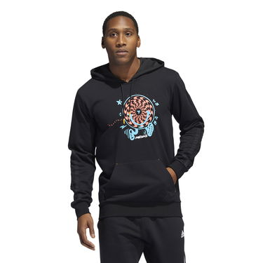 Mikina adidas Performance Graphic Print Pullover Hoodie Čierna | HF4528, 0