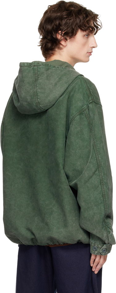 Bunda JW Anderson JW Anderson Garment-Dyed Anorak Jacket Zelené | JK0397-PG1600, 2