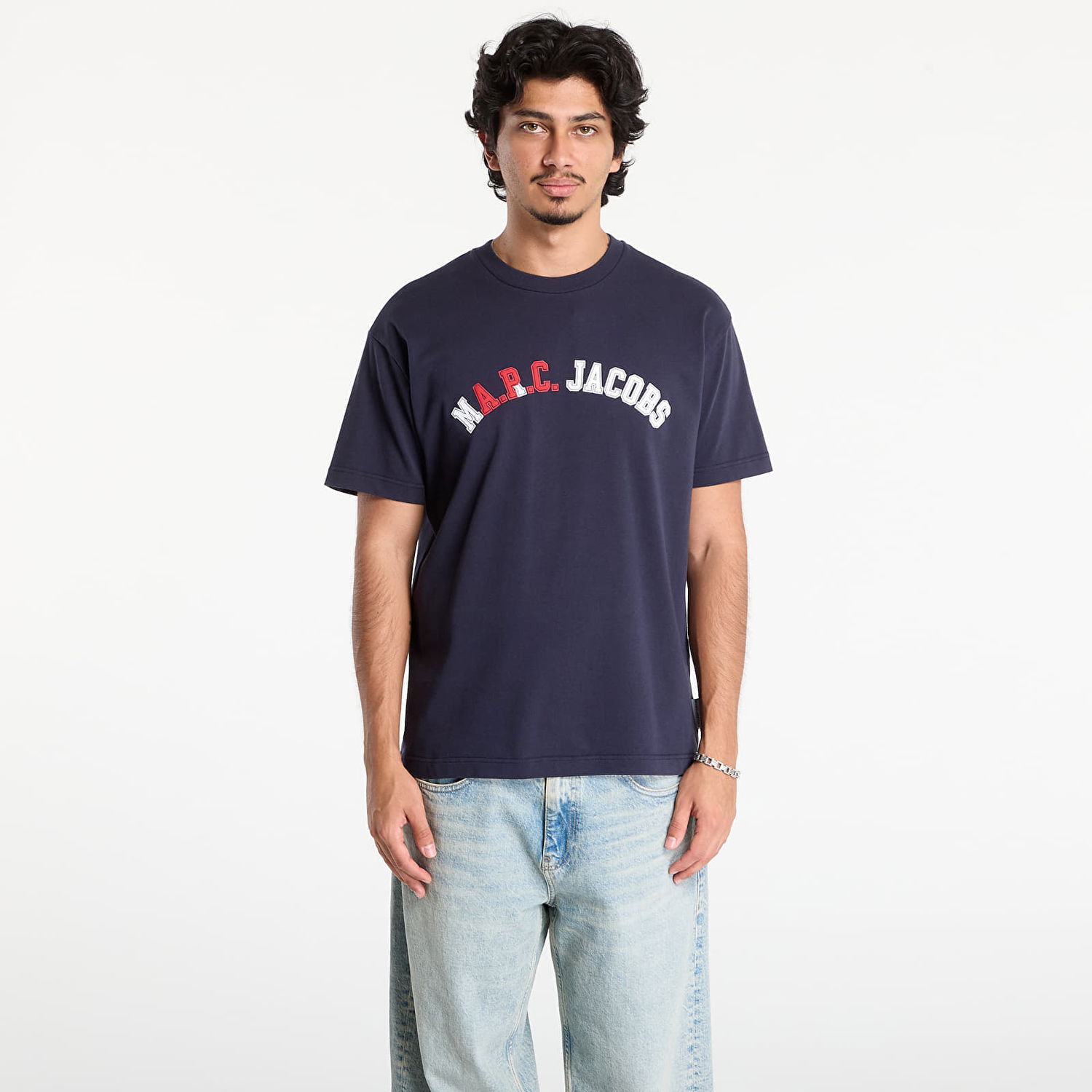 Tričko A.P.C. A.P.C. x Marc Jacobs Boxy Fit Tee Navy | COHKS-H26554 IAK, 0