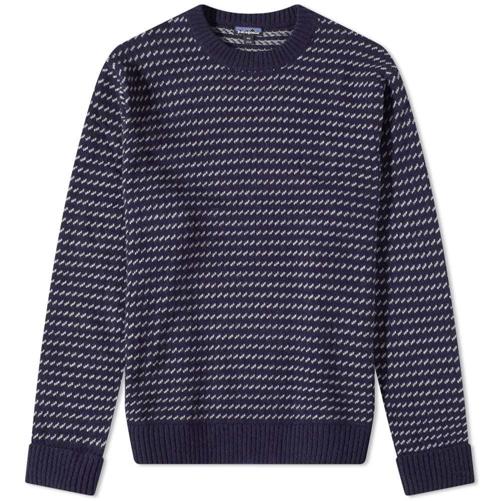 Sveter Patagonia Recycled Wool Crewneck Navy | 50655-CNY, 0
