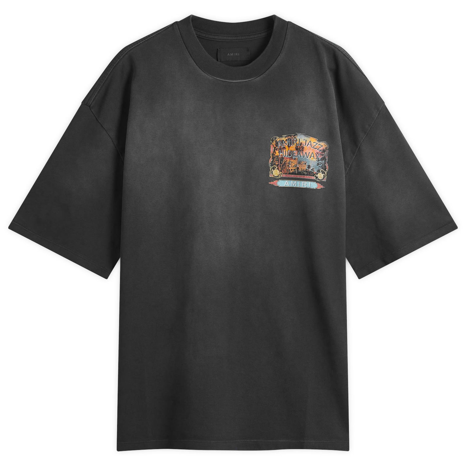 Tričko AMIRI AMIRI Jazz Hideaway Graphic Tee, Size Large Čierna | AMJYTE1165-001, 1