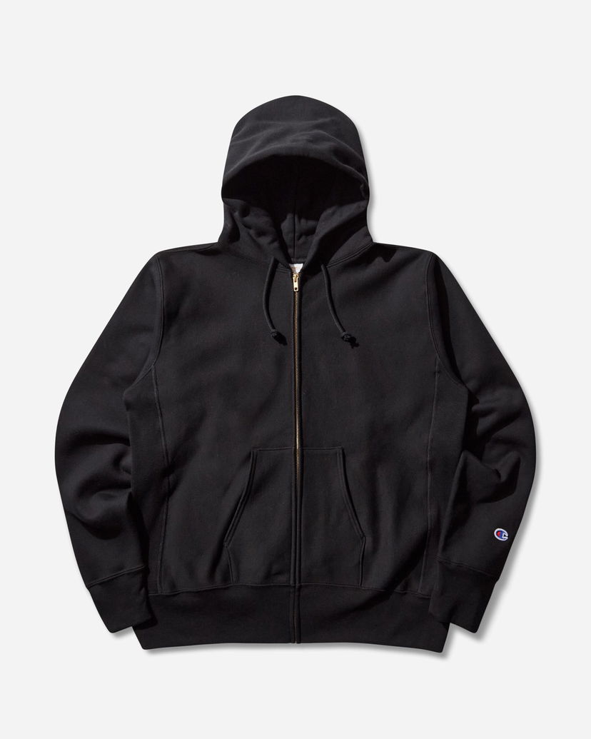 Mikina Champion Made in USA Reverse Weave Zipped Hoodie Čierna | 221583 X090