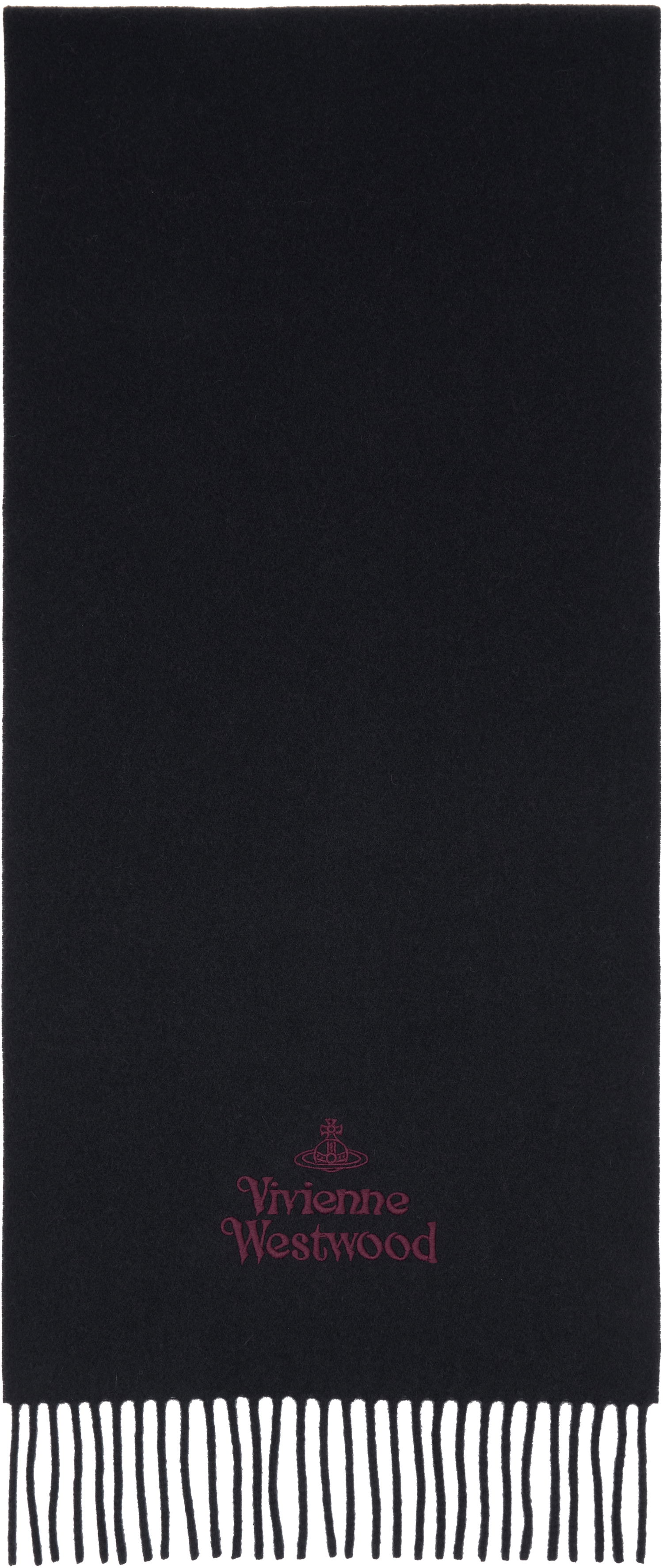 Šál Vivienne Westwood Embroidered Scarf Čierna | 81030007-W00Q7-, 0