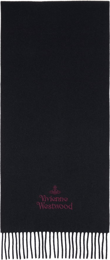 Šál Vivienne Westwood Embroidered Scarf Čierna | 81030007-W00Q7-, 0