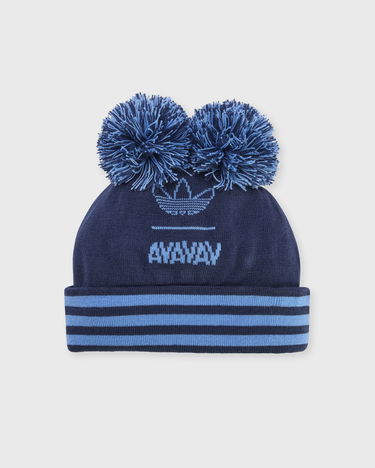 Kulicha adidas Originals AVAVAV Double Pom Pom Striped Beanie Navy | KA2408, 0