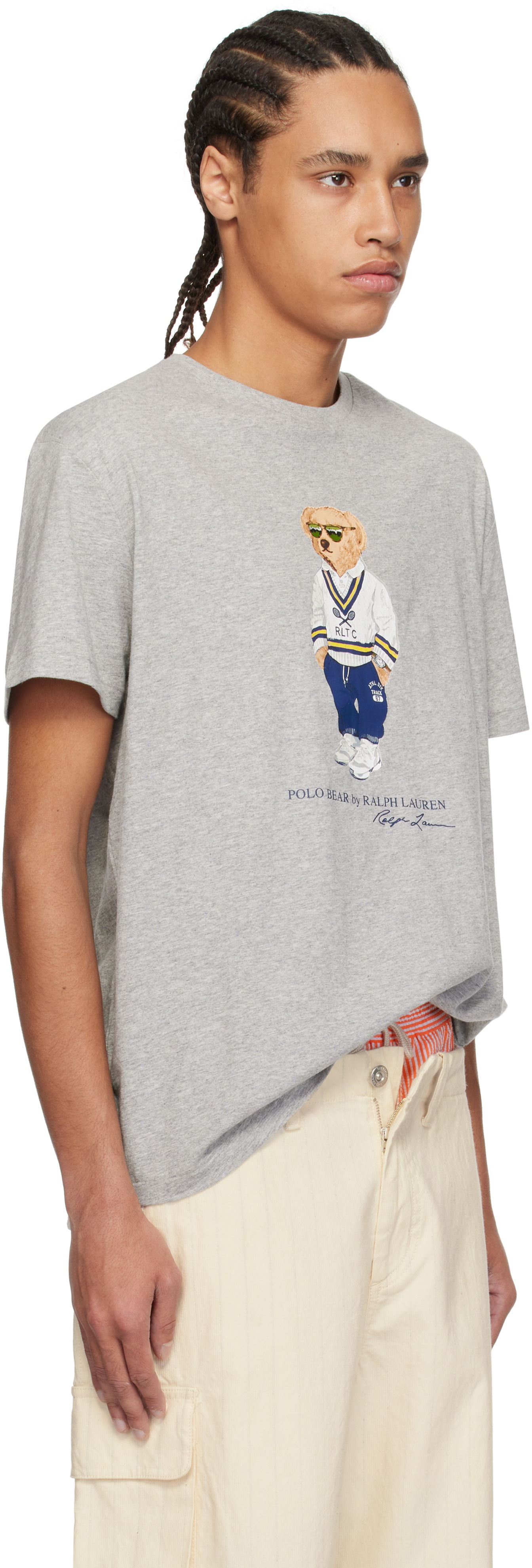 Tričko Polo by Ralph Lauren Polo Ralph Lauren Classic Fit Polo Bear Jersey T-Shirt Šedá | 710973141002, 1