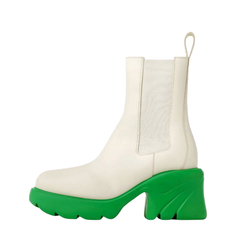 Tenisky a topánky Bottega Veneta Flash Shearling Ankle Boot Biela | 716245V1BN19168