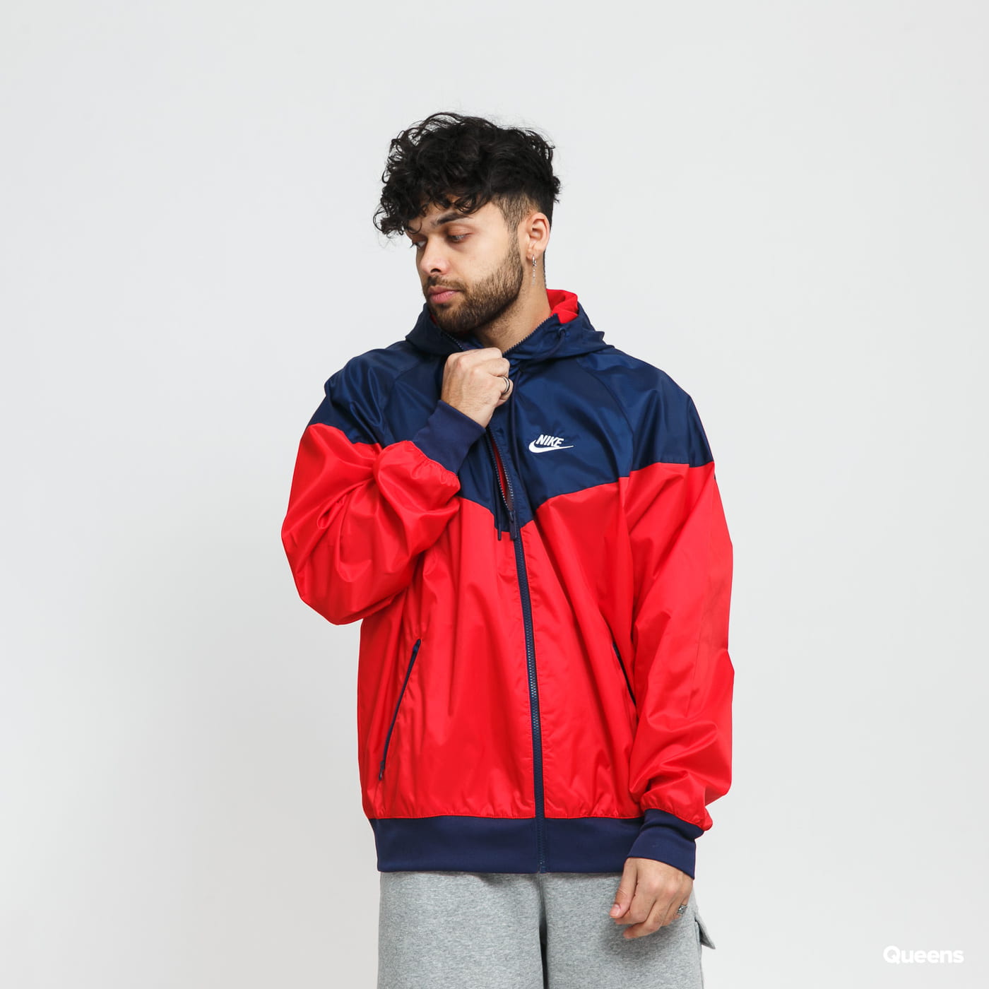 Bunda Nike SPE Woven LND Windrunner Hooded Červená | DA0001-657, 0