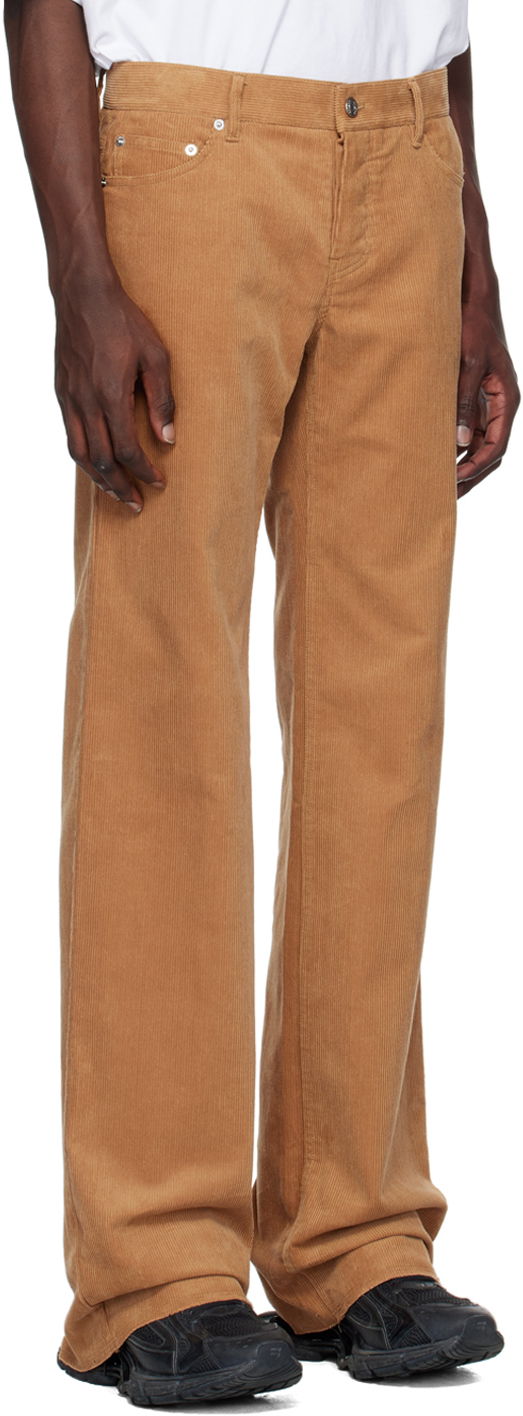 Nohavice We11done We11done Low-Rise Corduroy Trousers Hnedá | WD-PT3-22-232-M-CM, 1