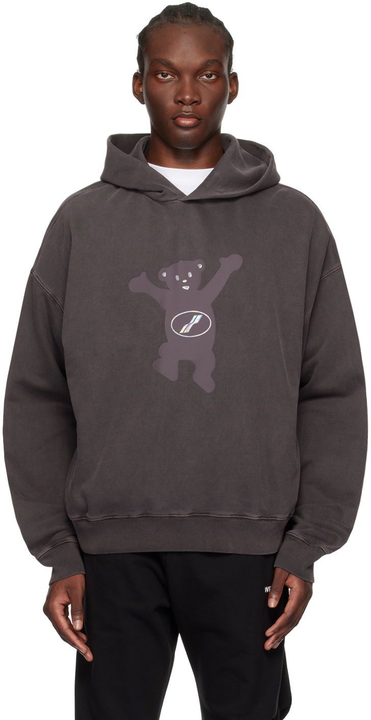 Mikina We11done We11done Teddy Hoodie Hnedá | WD-TH3-22-727-U-CH, 0