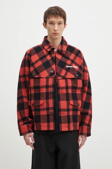 Košeľa Human Made Oversize Wool Hunting Jacket Červená | HM28JK031, 2