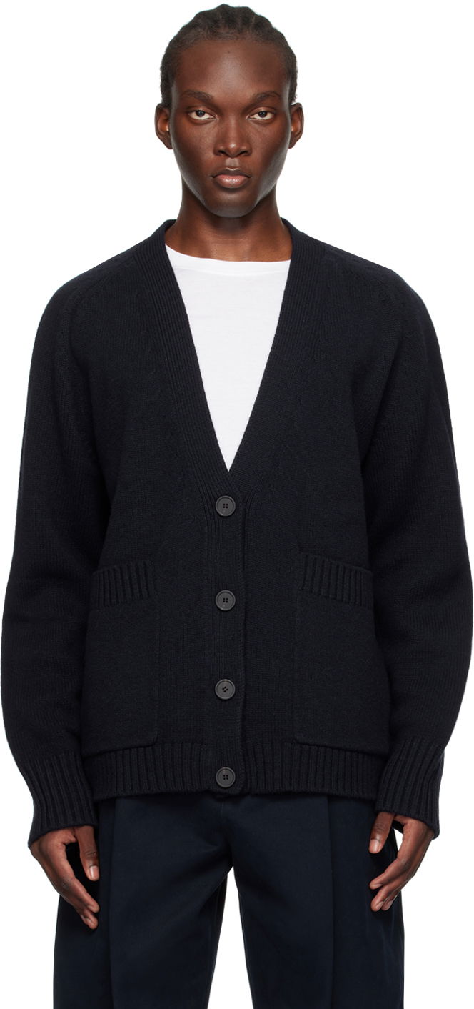 Sveter Studio Nicholson Studio Nicholson Sen Cardigan Navy | SEN SNM-049, 0
