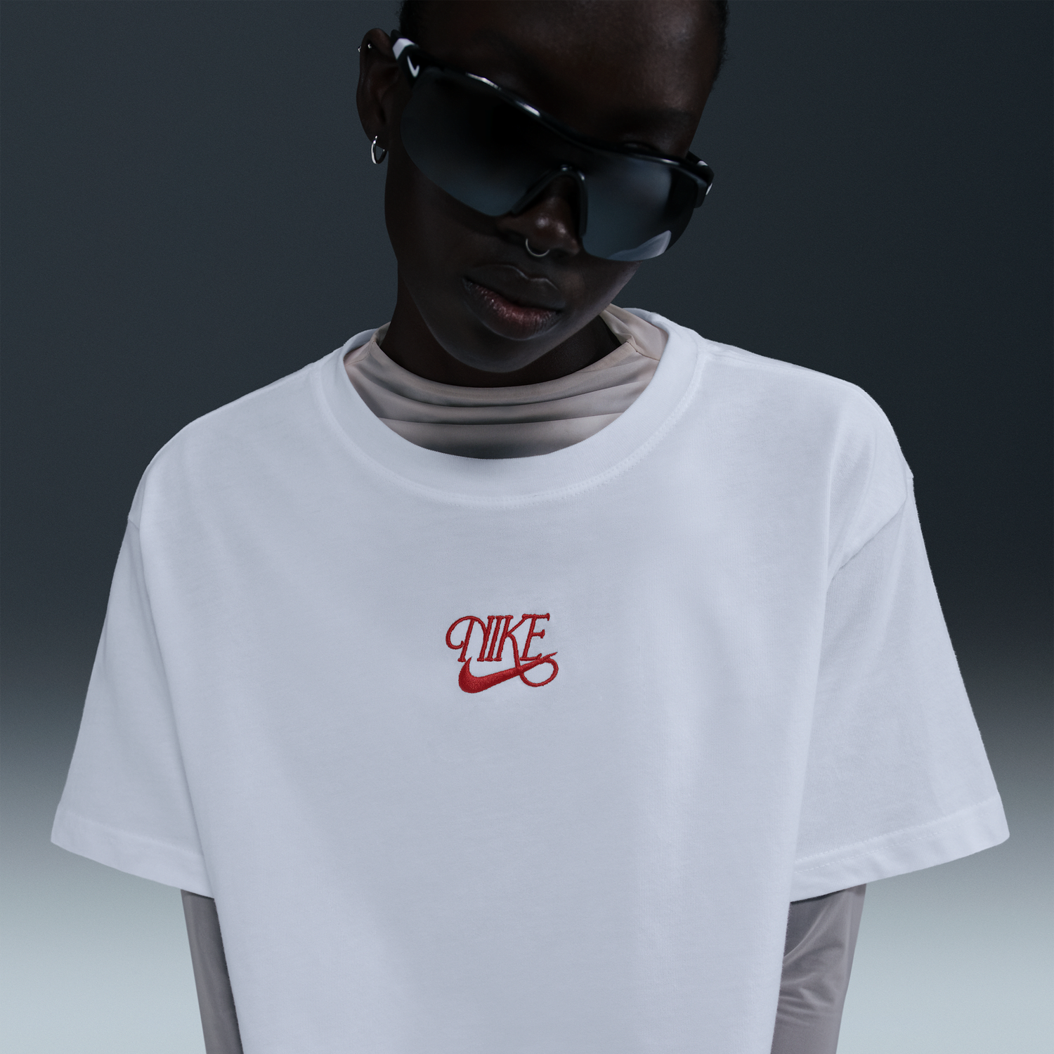 Tričko Nike Nike Sportswear Cropped Short-Sleeve T-Shirt Biela | HF9500-100, 1