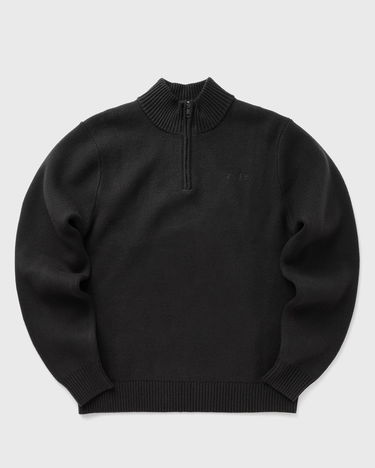 Sveter ØLÅF Knitted Drift Mock Neck Sweater Čierna | M180702-CHARCOAL, 2
