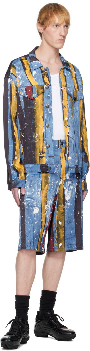 Šortky Charles Jeffrey Loverboy Charles Jeffrey LOVERBOY Silky Print Shorts Modrá | 54040301, 3